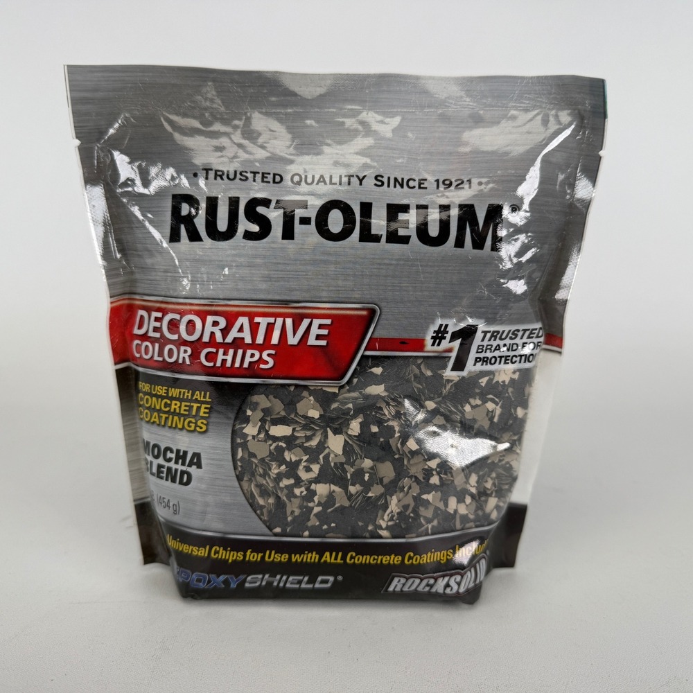 Rust-Oleum Decorative Color Chips Mocha Blend 1lb 301238 Concrete Coating